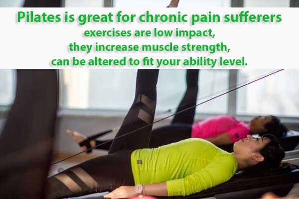 Pilates for Chronic Pain An image of a person using a pilates machine to discuss the benefits of pilates for chronic pain.